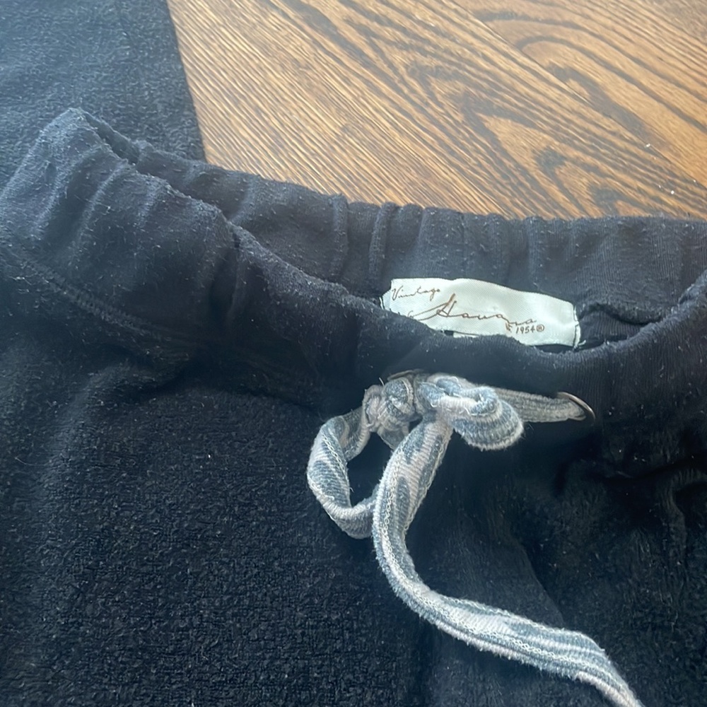 Vintage Havana black Terry Cloth Joggers